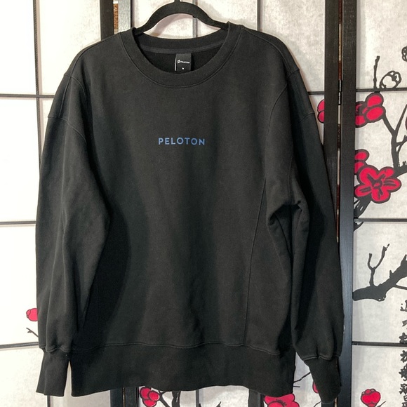 🐲💙 Peloton Light Black Sweatshirt Side Panel Pullover - Picture 9 of 9